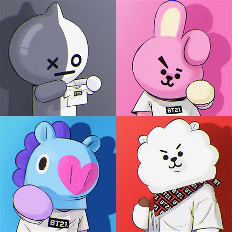 bt21 캐릭터, 우주에서 온 친구들과의 이상한 만남